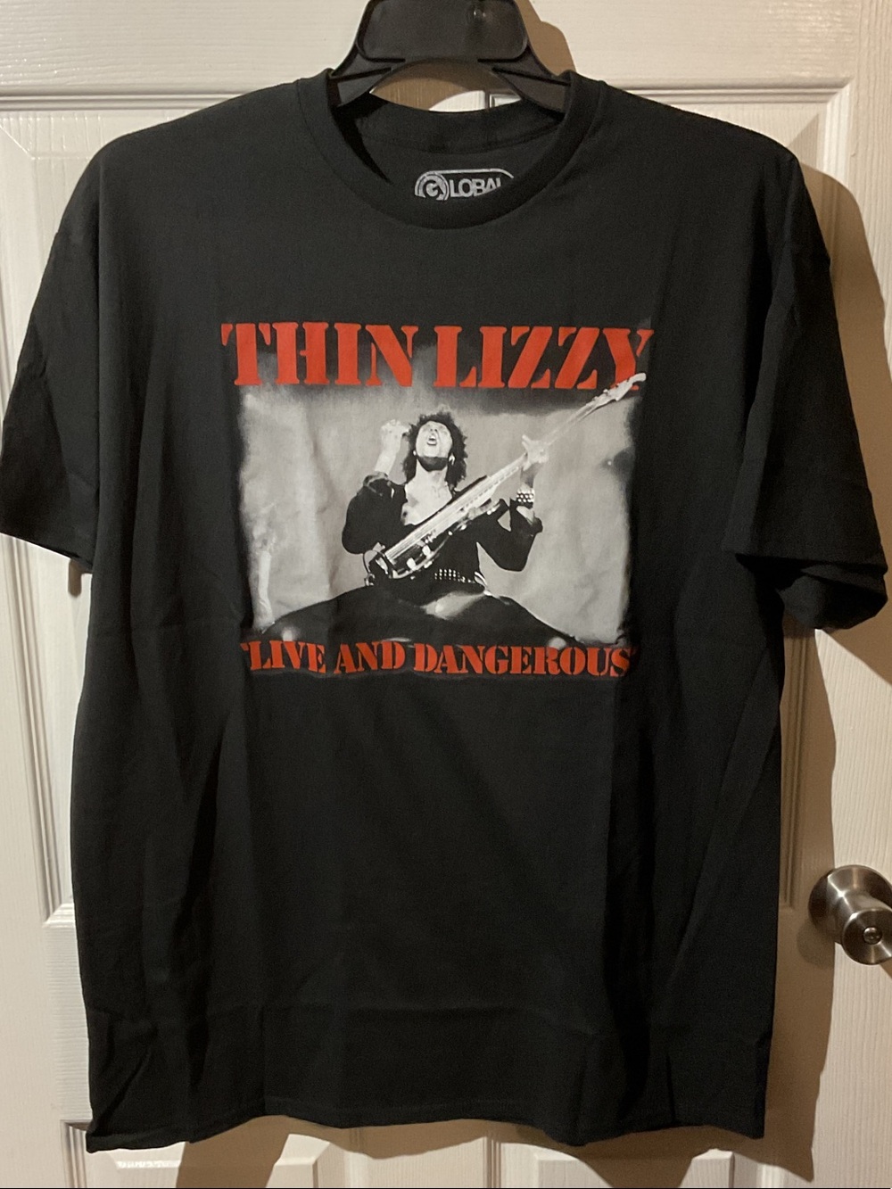 Thin Lizzy 'Live and Dangerous' Black Short Sleeve Band Tee
